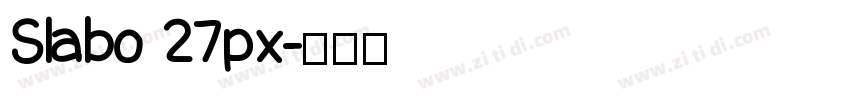Slabo 27px字体转换